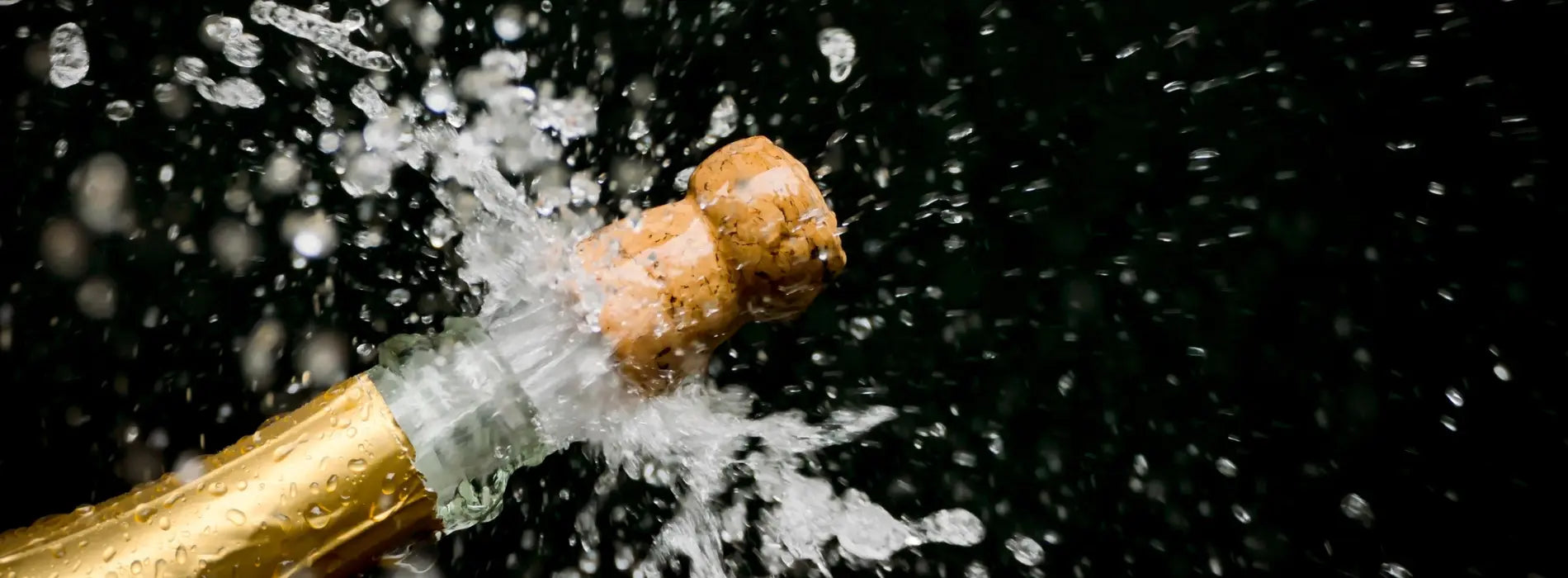 Illustration élégante de l’orgasme avec une coupe de champagne qui explose – métaphore du plaisir par Solena