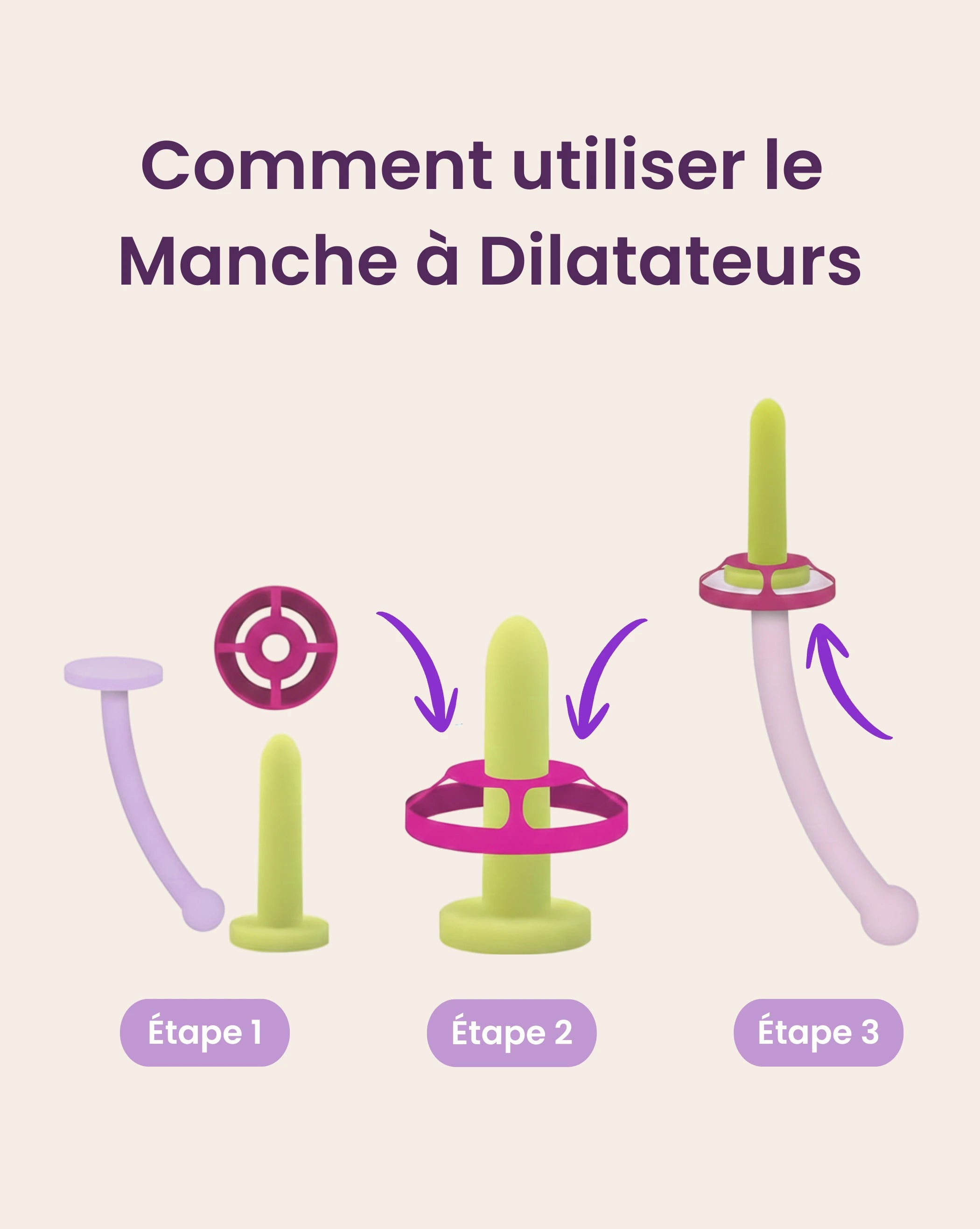 Griff für Vaginaldilatatoren