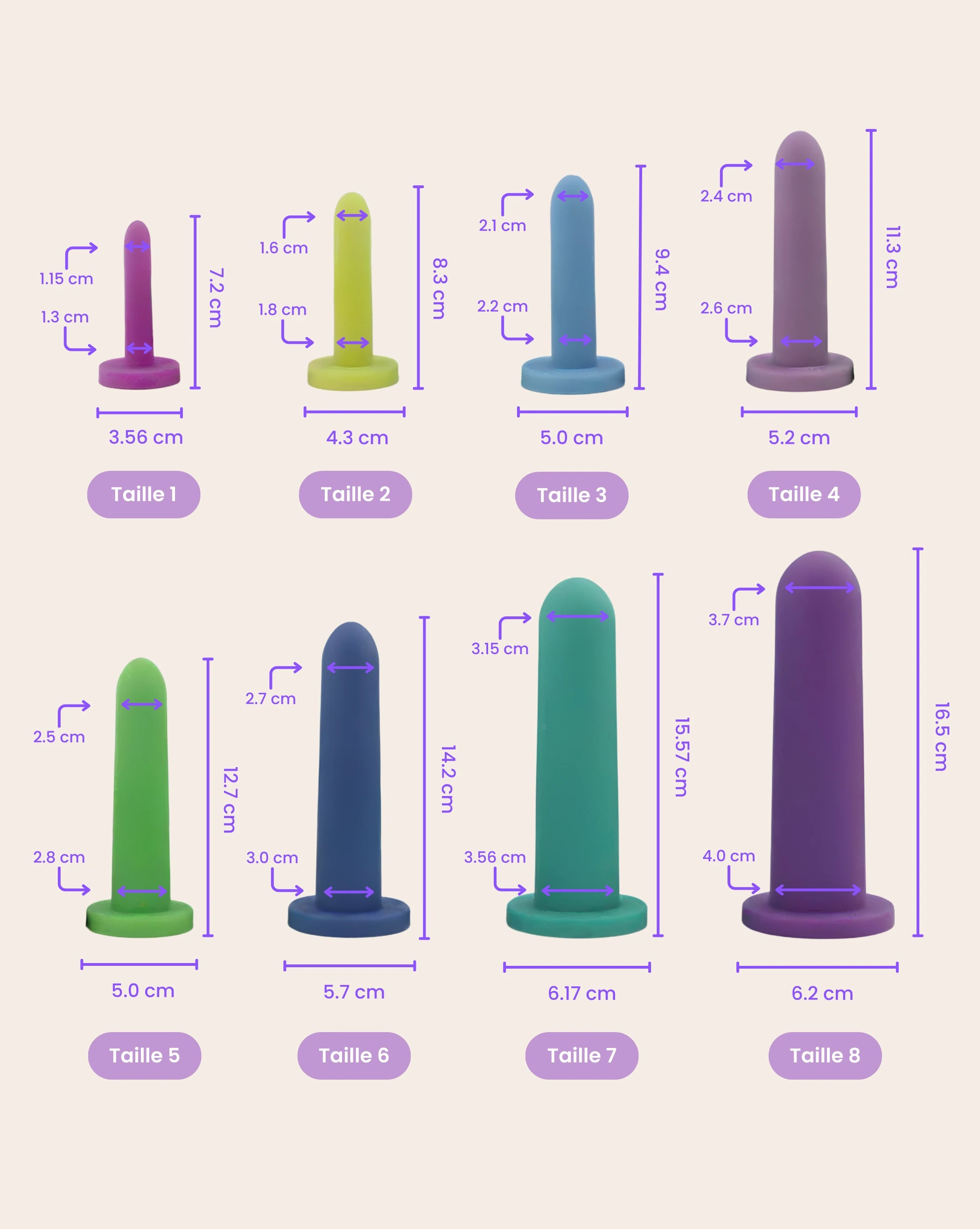 Rosa - Vaginale Dilatatoren