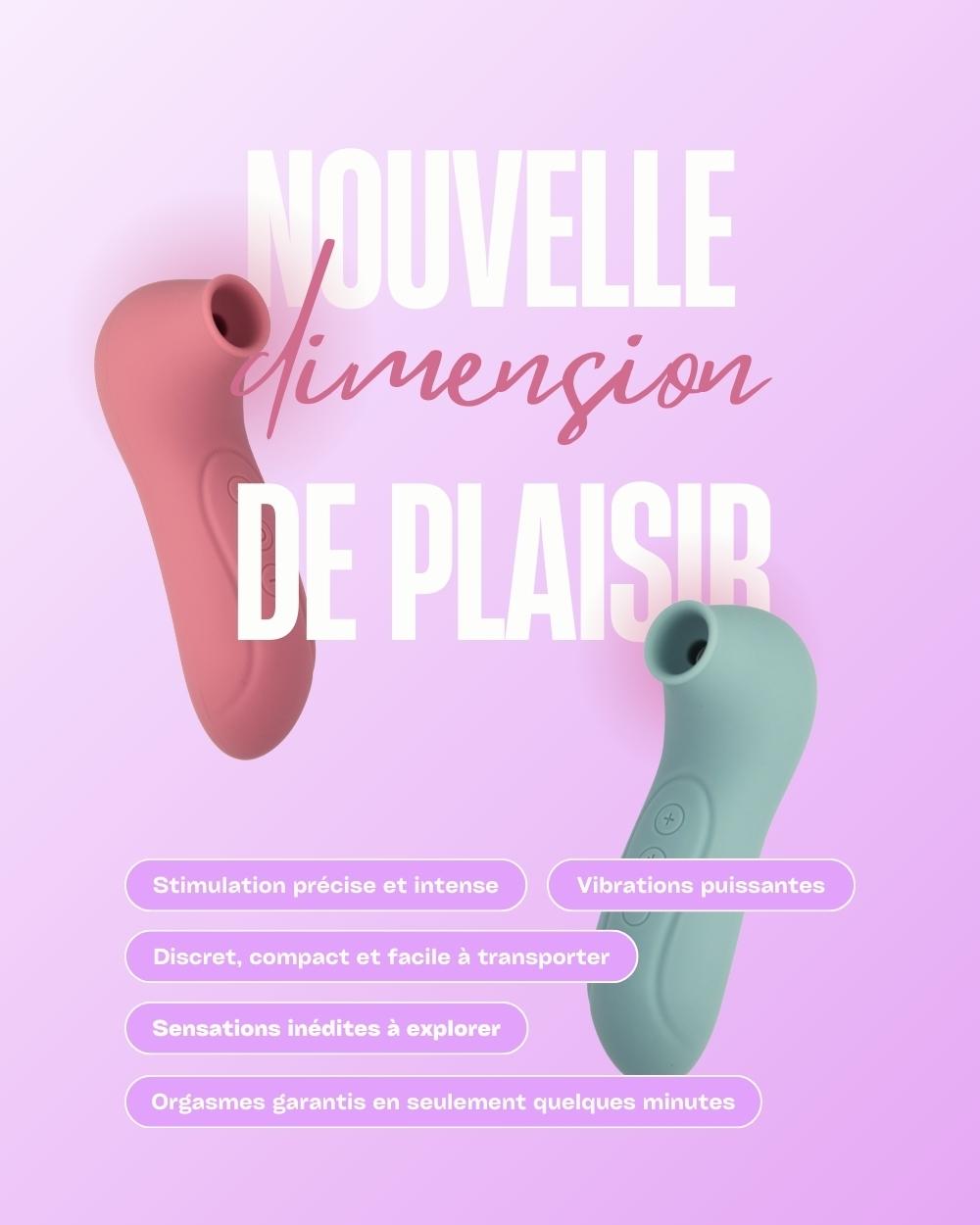 Vibromasseur Flora de Solena : stimulation clitoridienne et succion combinées pour des orgasmes intenses.
