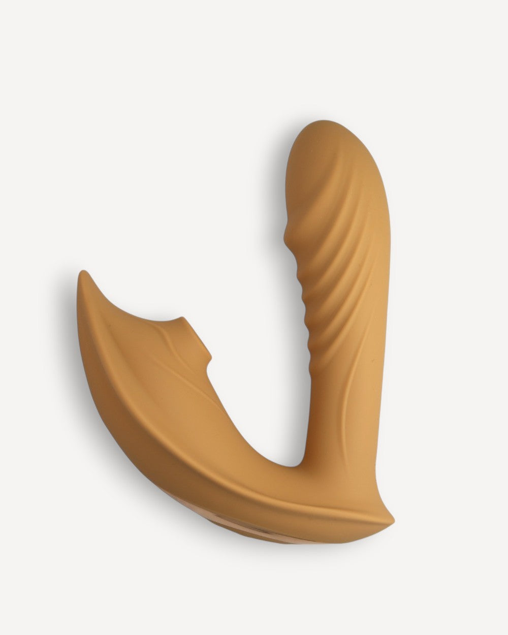 Vibromasseur Kyra de Solena camel avec double stimulation point G et clitoris pour des orgasmes intenses
