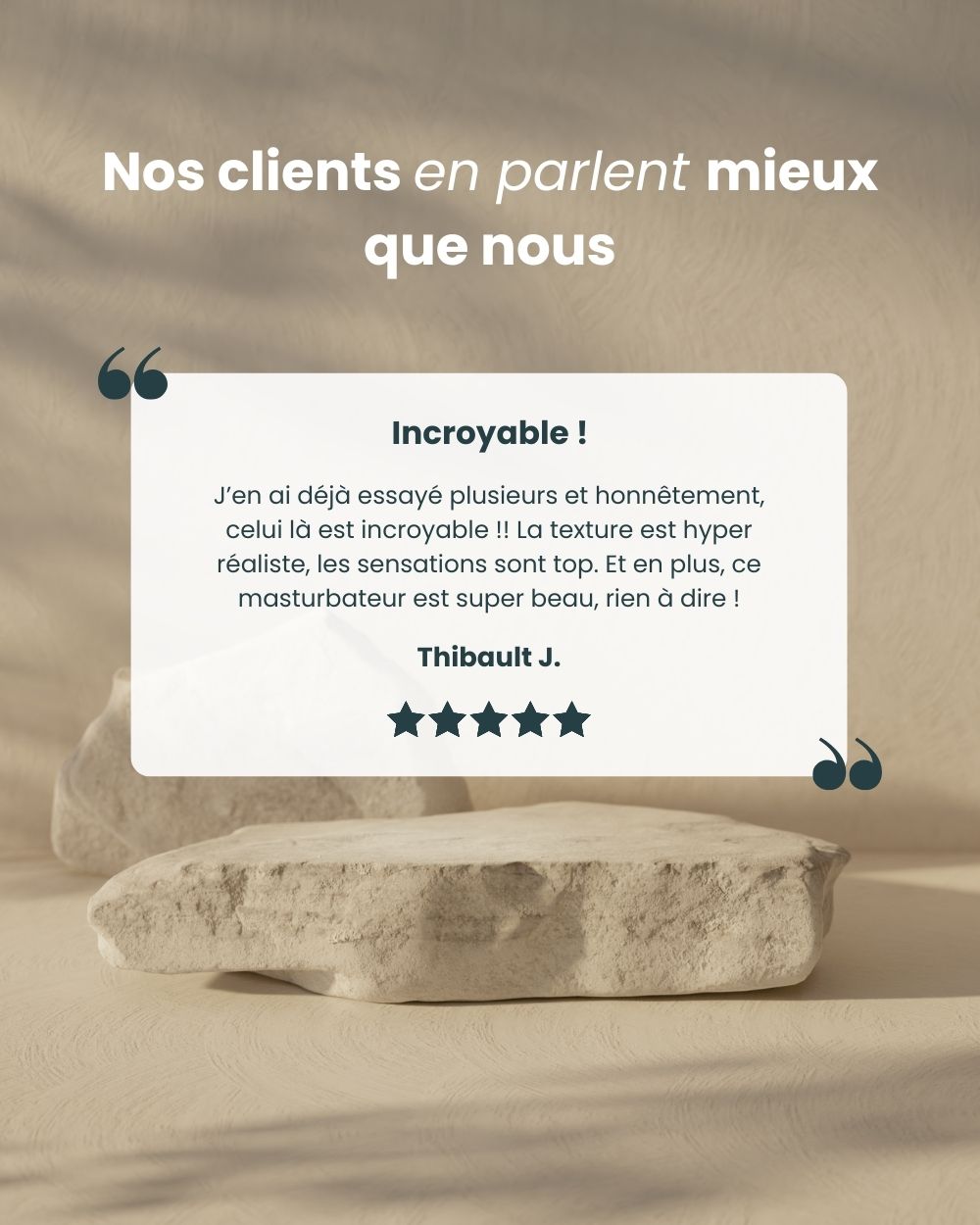 Avis client sur le masturbateur Leno de Solena : une expérience réaliste et un plaisir intense.