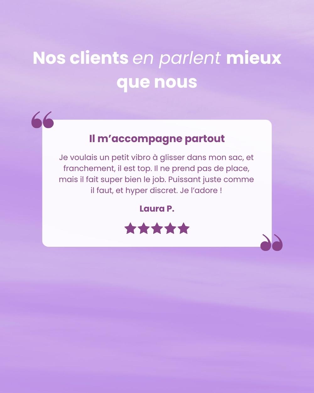 Avis client : Mira Bullet de Solena, plaisir intense et discret pour des sensations sur-mesure.