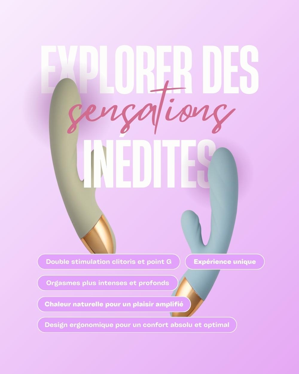 Nola vibromasseur rabbit de Solena : stimulation ciblée et chauffante pour des orgasmes profonds et satisfaisants.