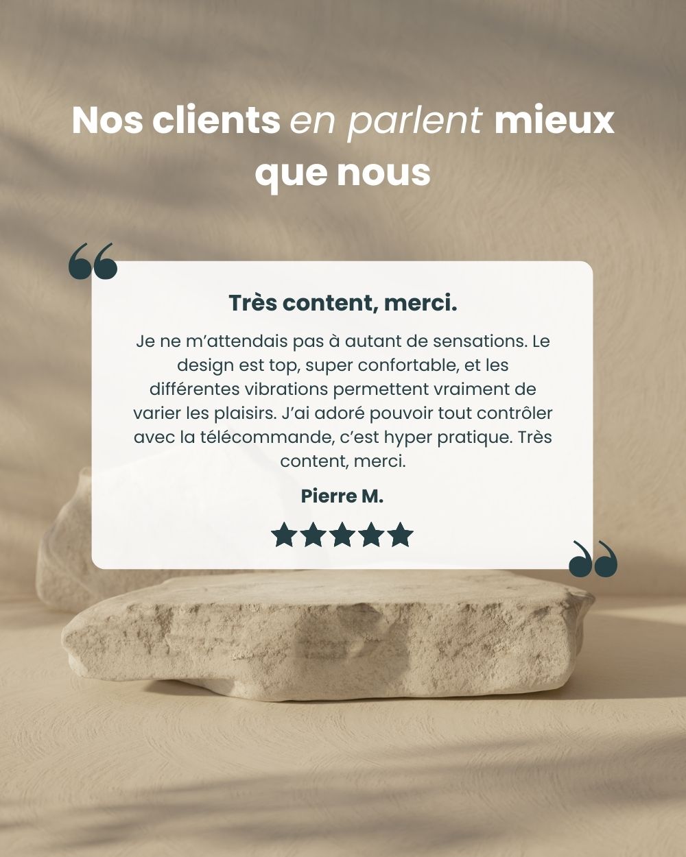 Avis client sur le masseur de prostate Zoro de Solena : une expérience satisfaisante grâce à sa conception innovante.