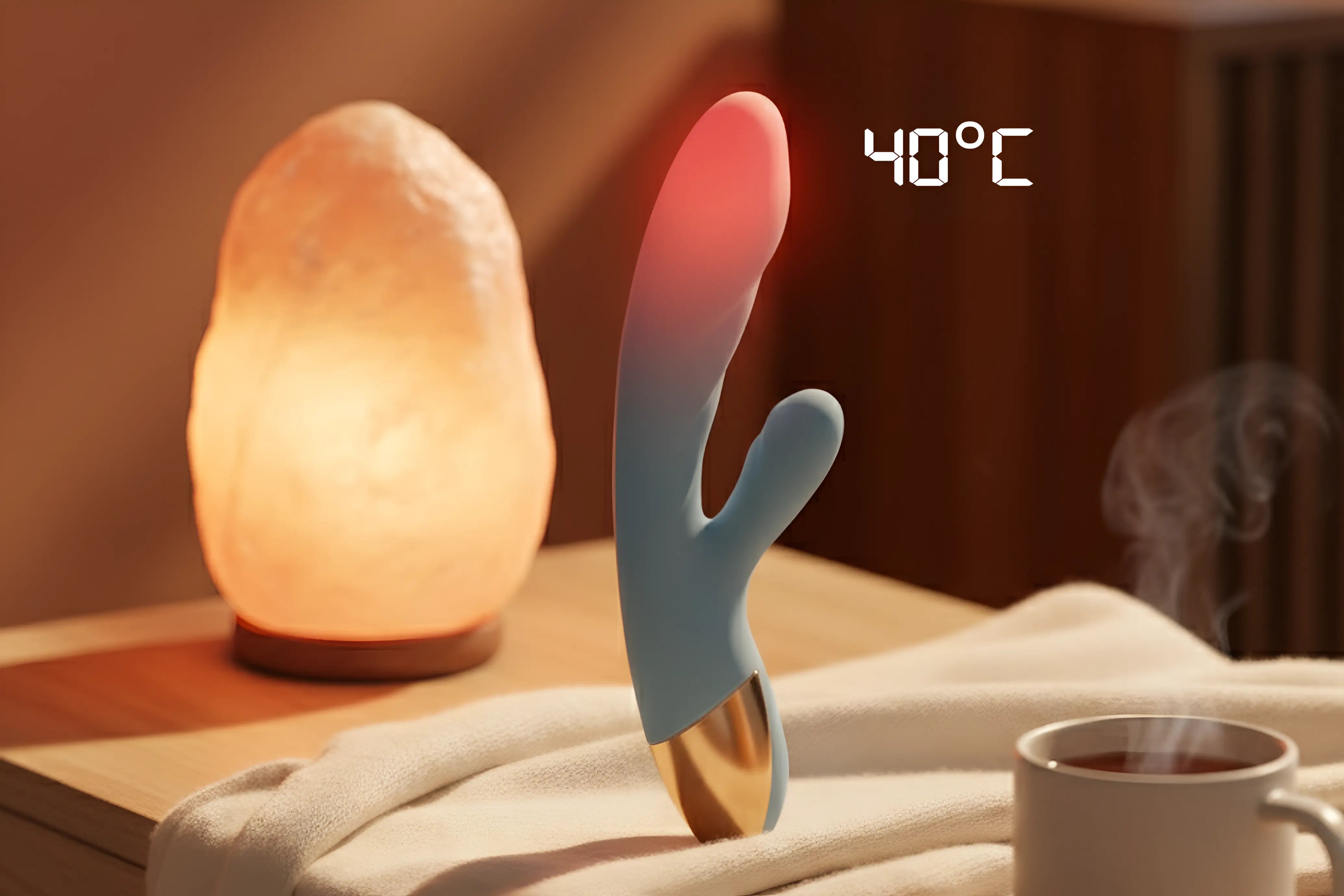 Nola Vibromasseur Rabbit ffrfom Solena showing heat